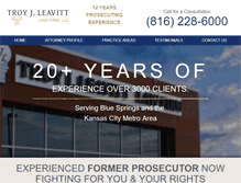 Tablet Screenshot of leavittlawonline.com